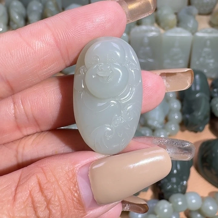 和田玉未镶嵌挂件