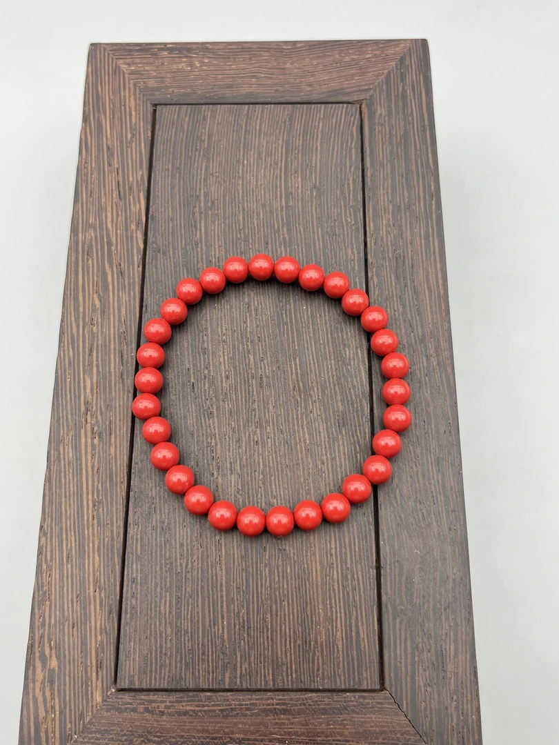 含辰砂工艺品SF001-经典水飞砂手串6mm素圈