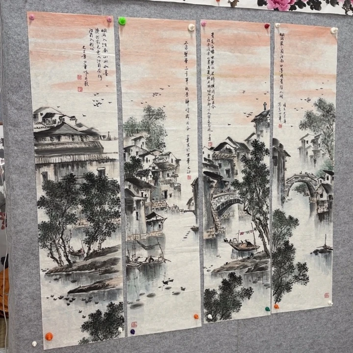 关***庄国画花鸟的翅膀和翅膀是