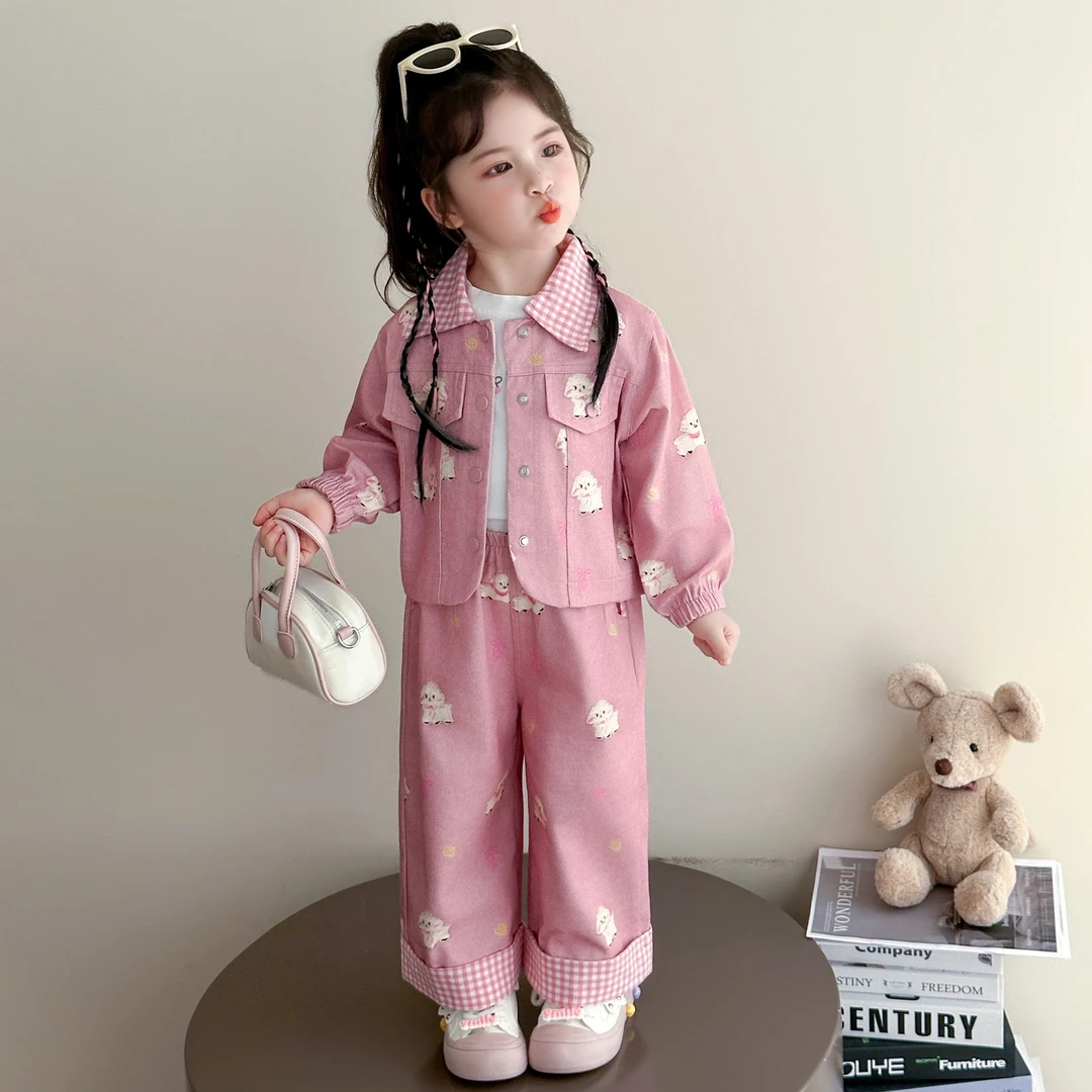 女童秋季套装2025新款时尚洋气时髦儿童女宝宝春秋款潮酷两件套