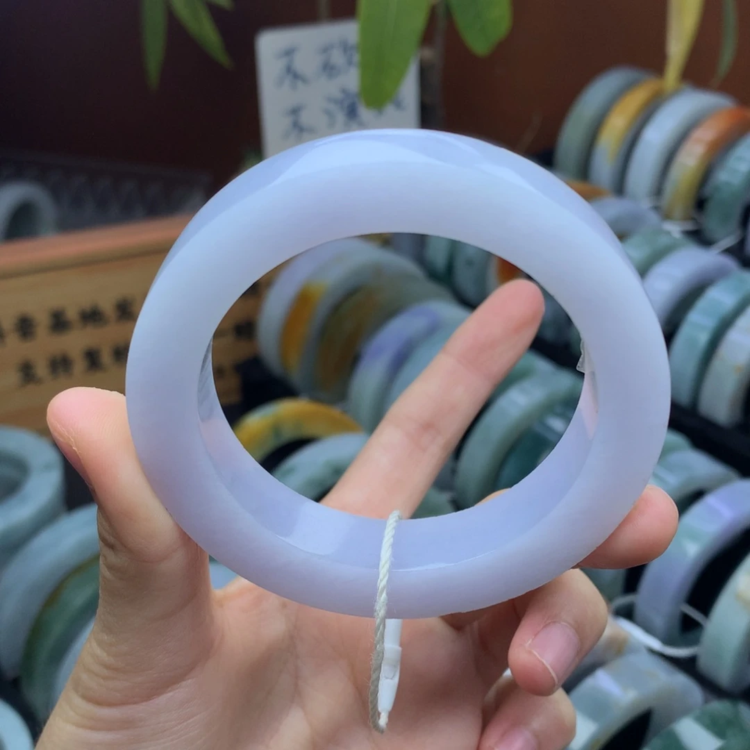 未镶嵌手镯定制翡翠定制不退不换54-56