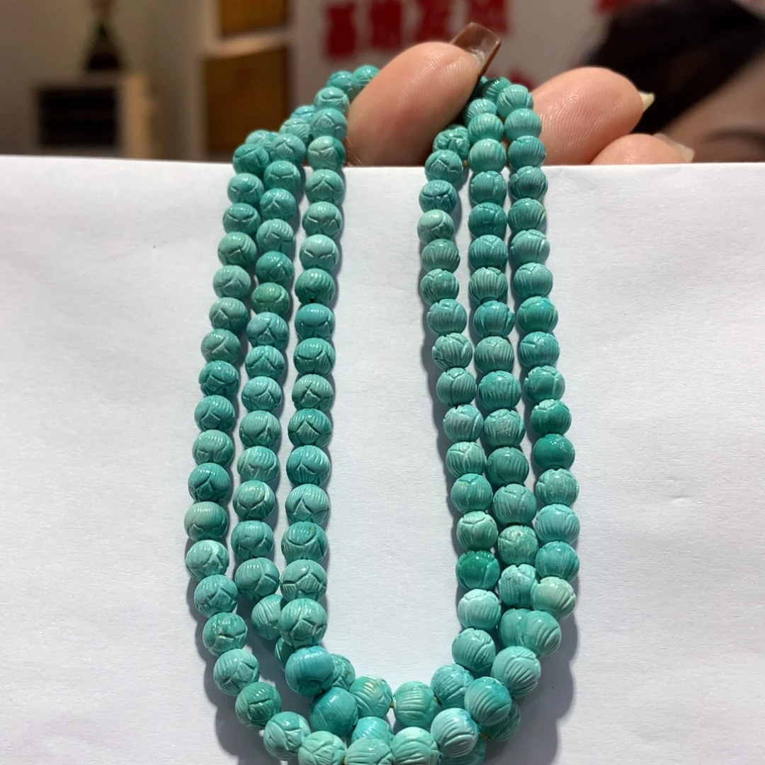 未镶嵌绿松石长链