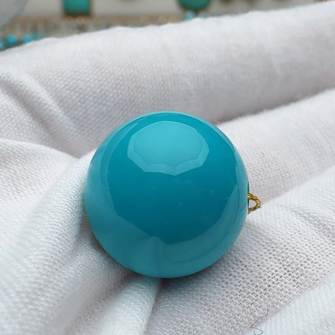 绿松石未镶嵌圆珠