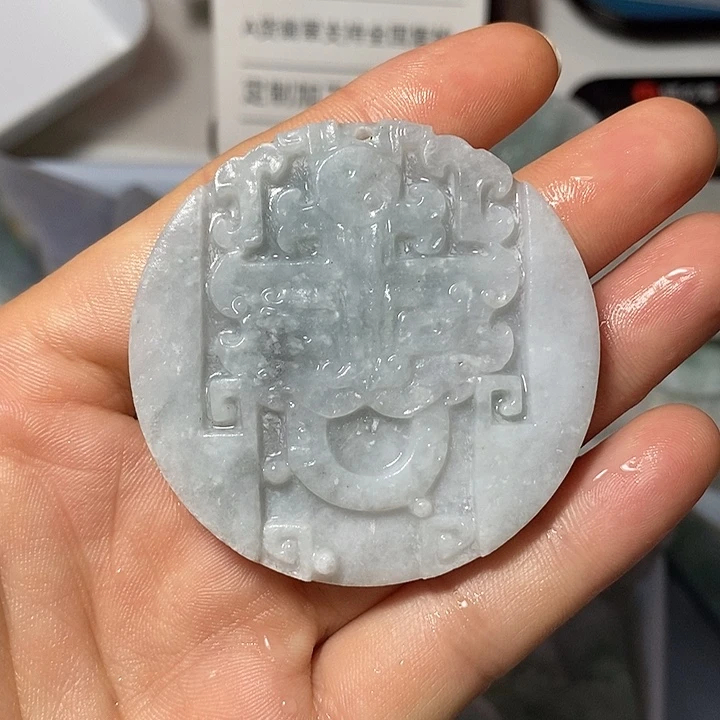 颈饰未镶嵌翡翠定制毛货