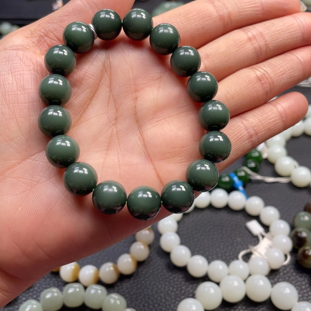 和田玉未镶嵌手链