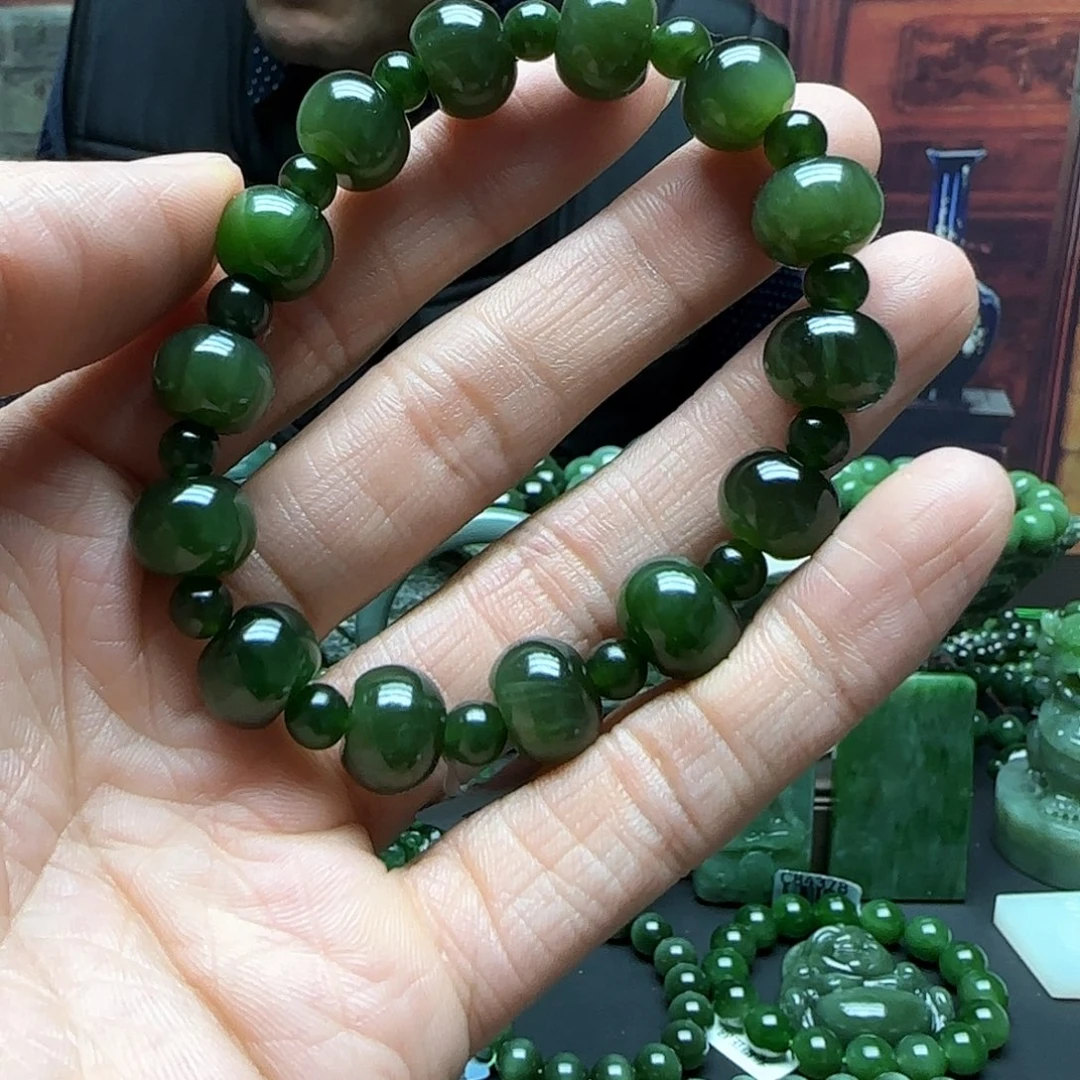 和田玉手串未镶嵌褔**臻