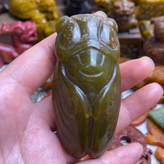 蛇纹石玉未镶嵌颈饰10