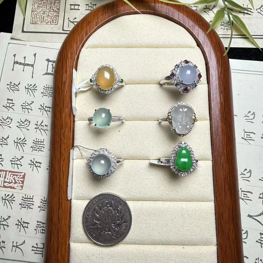 思懿珠宝 18k翡翠戒指-9800-1-XMG-多样性发一