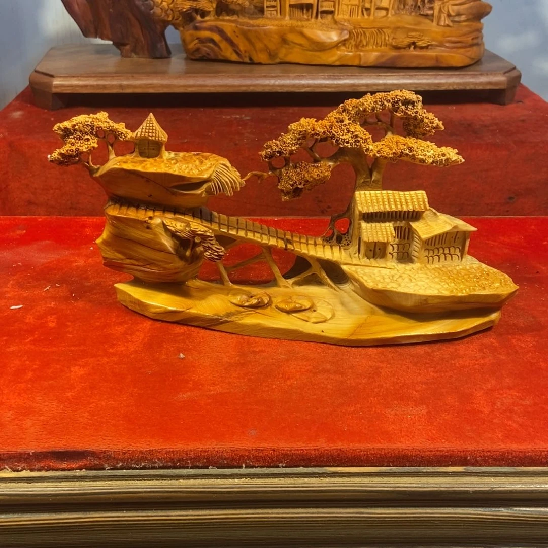 柏木（崖柏）崖柏摆件（精品山水