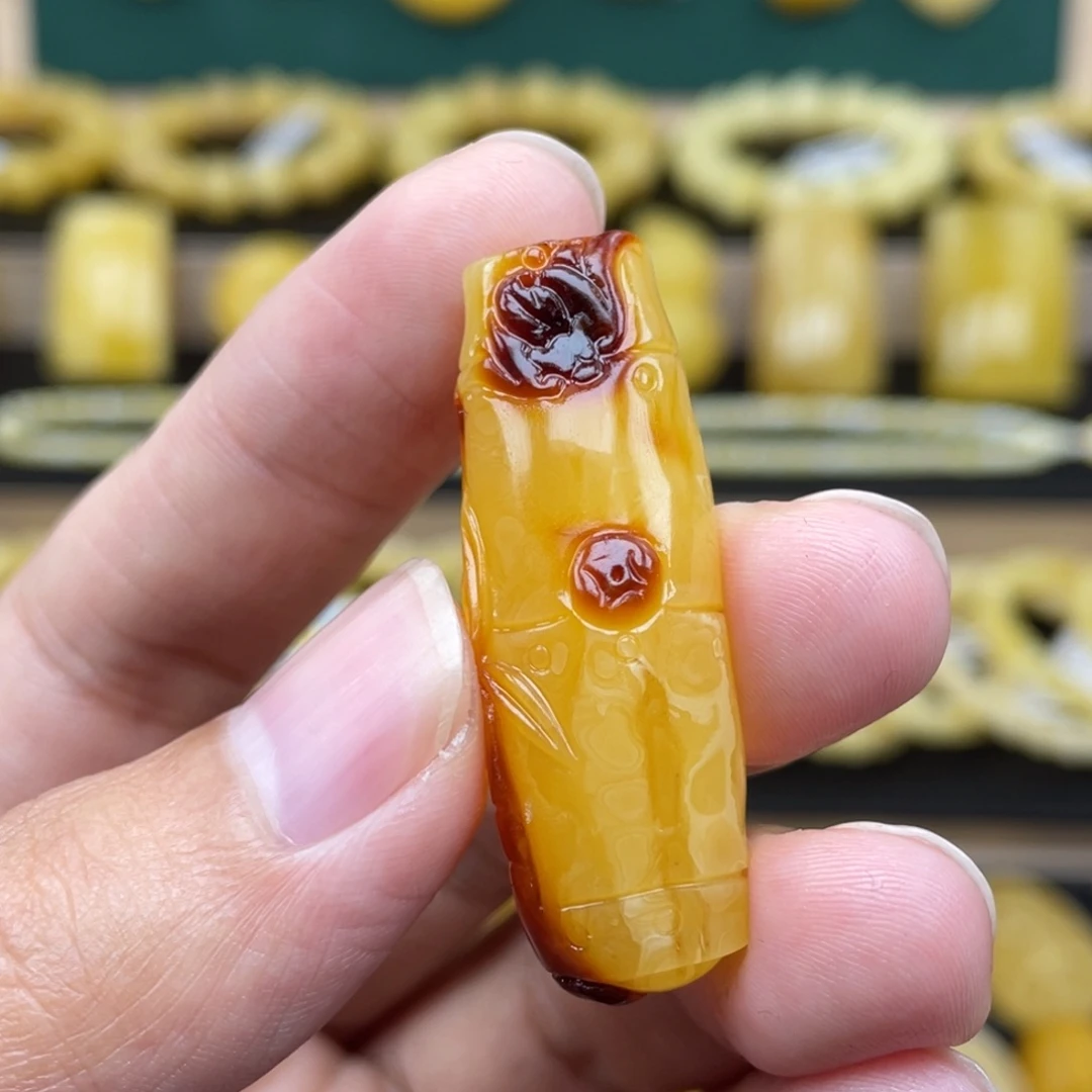 琥珀裸石未镶嵌琥珀蜜蜡