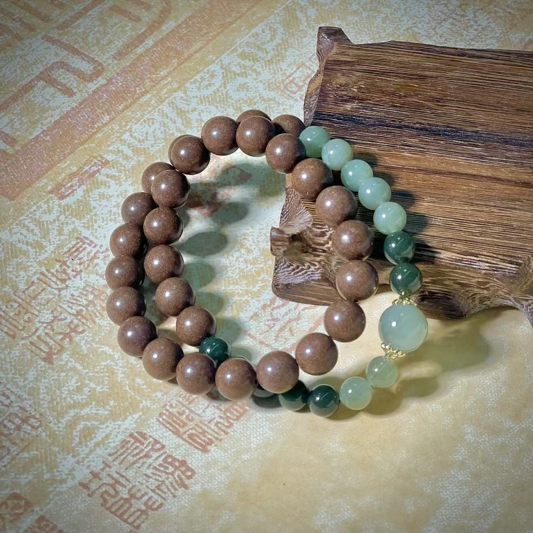 【古法茶韵乌龙香耀光双圈】古法合香珠