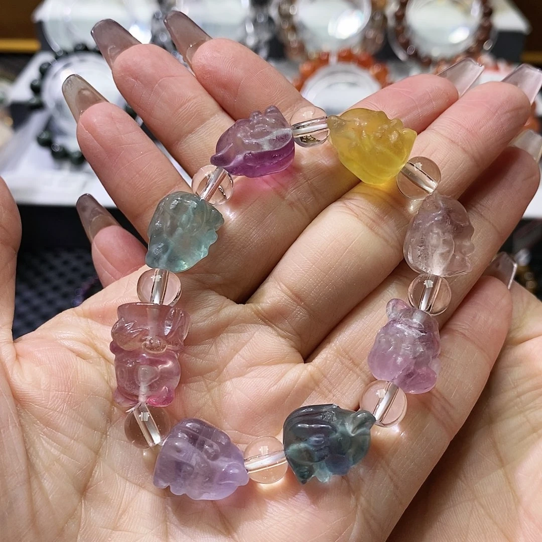 水晶未镶嵌手链多样性发一