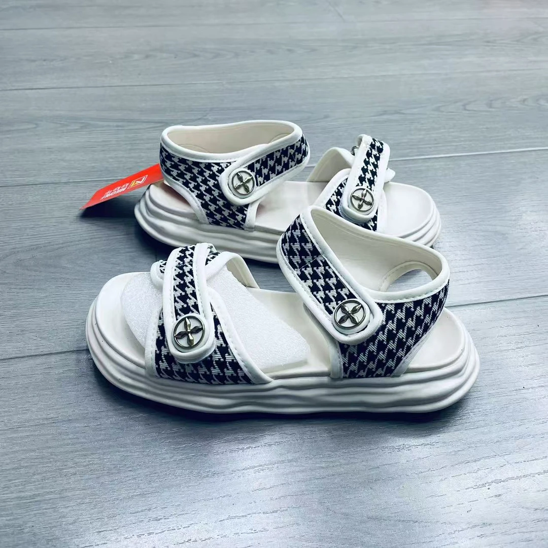 2312夏季新款小香风厚底轻便松糕凉拖鞋外穿术贴沙滩鞋