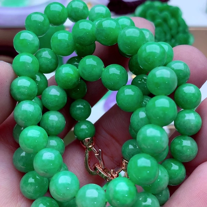 翡翠未镶嵌毛衣链