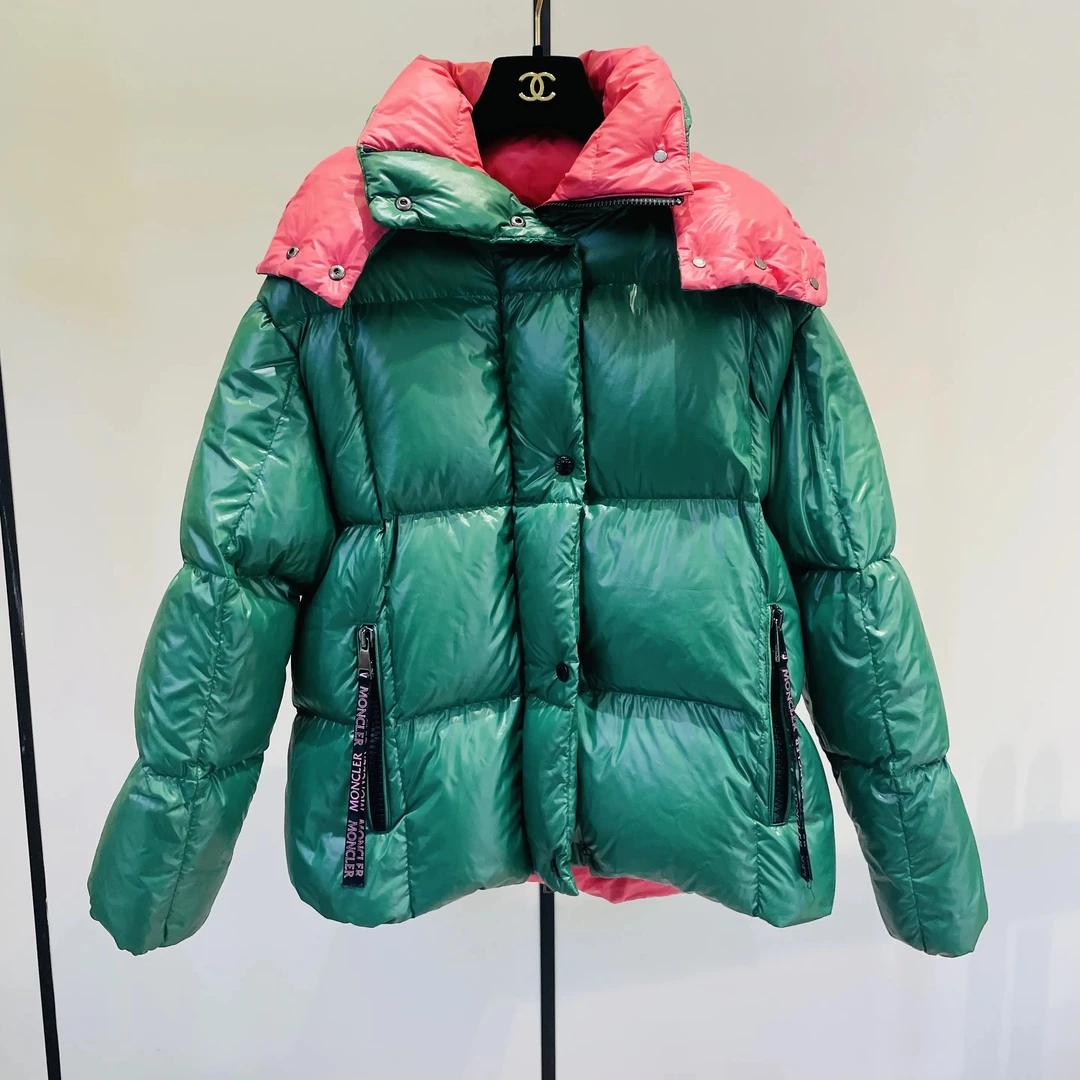99新 MONCLER 蒙口Parana西瓜拼色羽绒服/0码/2079