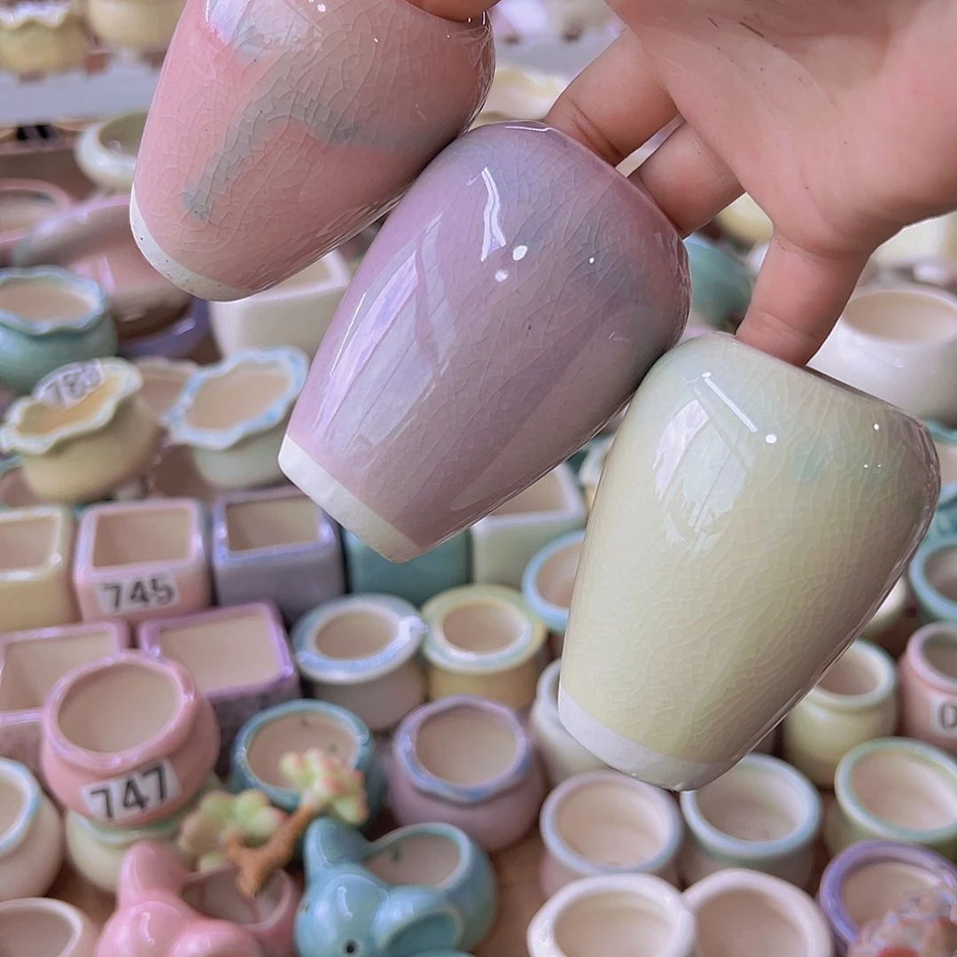 陶瓷花盆当场满12包邮