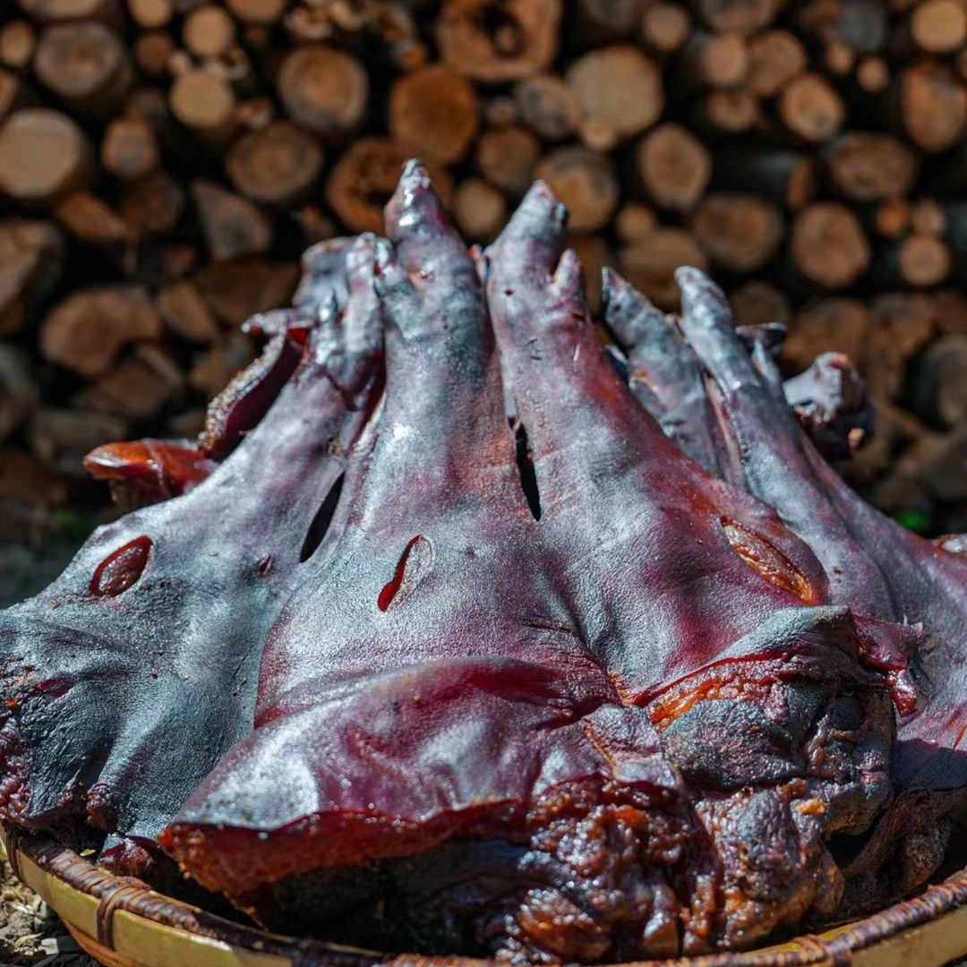 （直播现称）腊猪脚正宗贵州遵义农家土猪柴火烟熏腊猪脚土特产