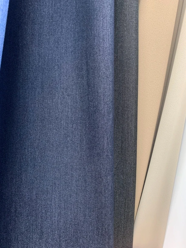 藏蓝色 天丝牛仔布料