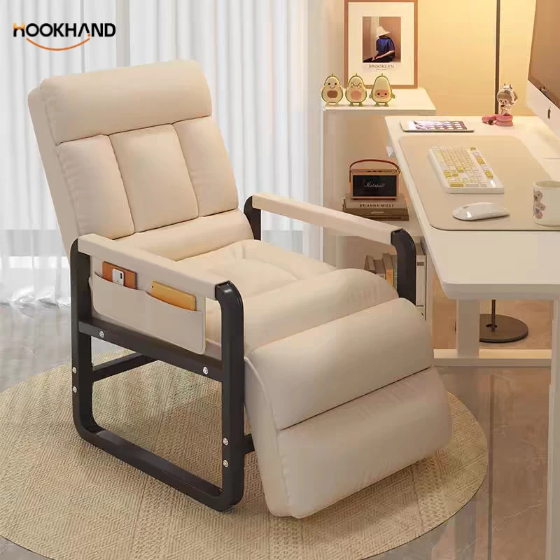 热卖电脑椅办公室午休可躺单人办公椅家用舒服转椅沙发懒人休闲椅