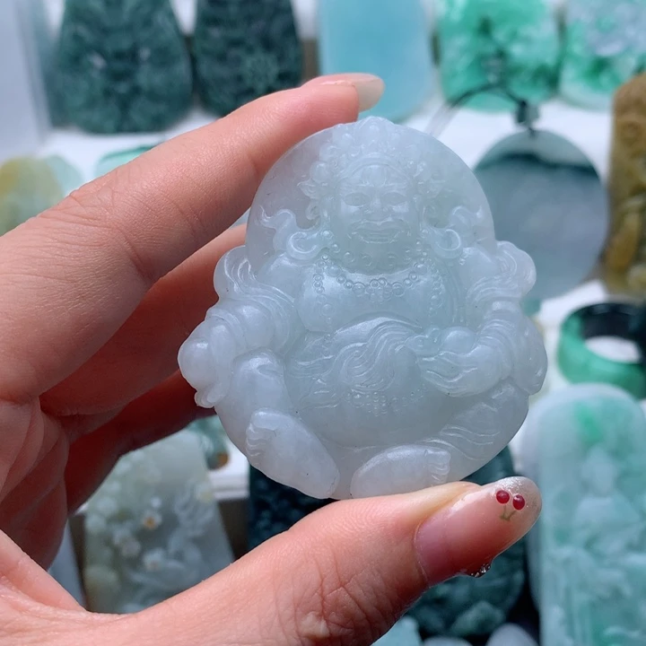 定制翡翠未镶嵌财神