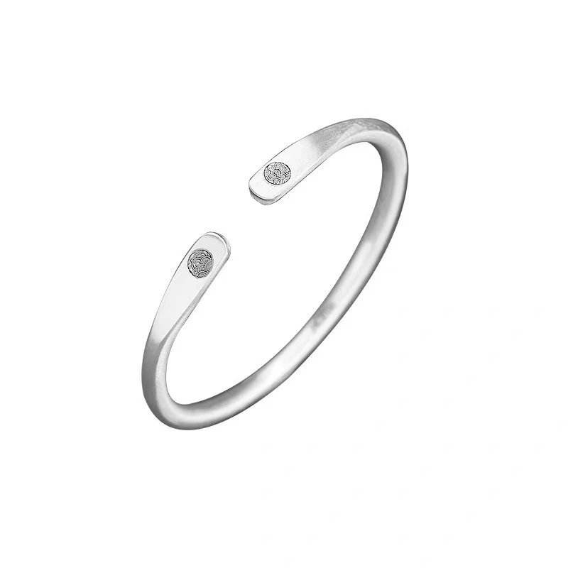 足银手镯 SZ087—莲花手环 银色饰品 无礼盒