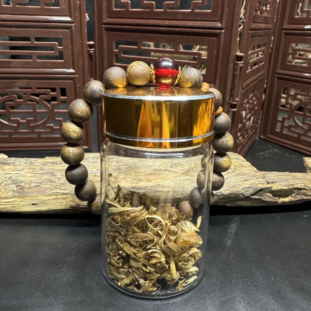 沉香【玄木天香】DIY手工玻璃瓶勾丝养香料 智慧之眼单圈
