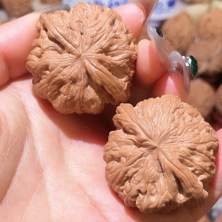 文玩核桃把件大粗筋45➕尺放漏款