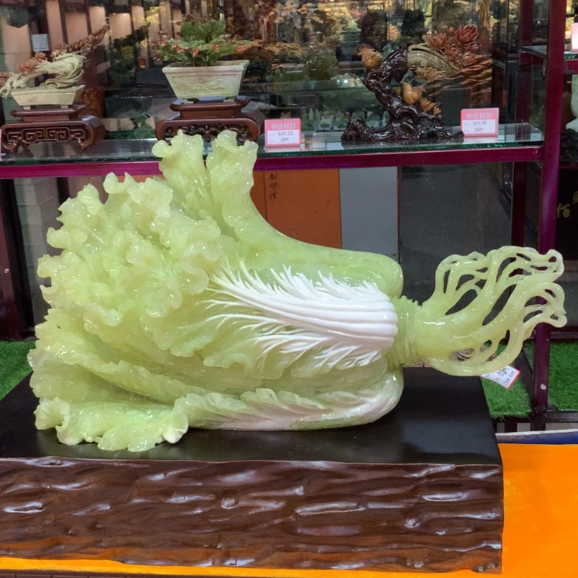 【闪购商品】未镶嵌蛇纹石玉摆件覆膜