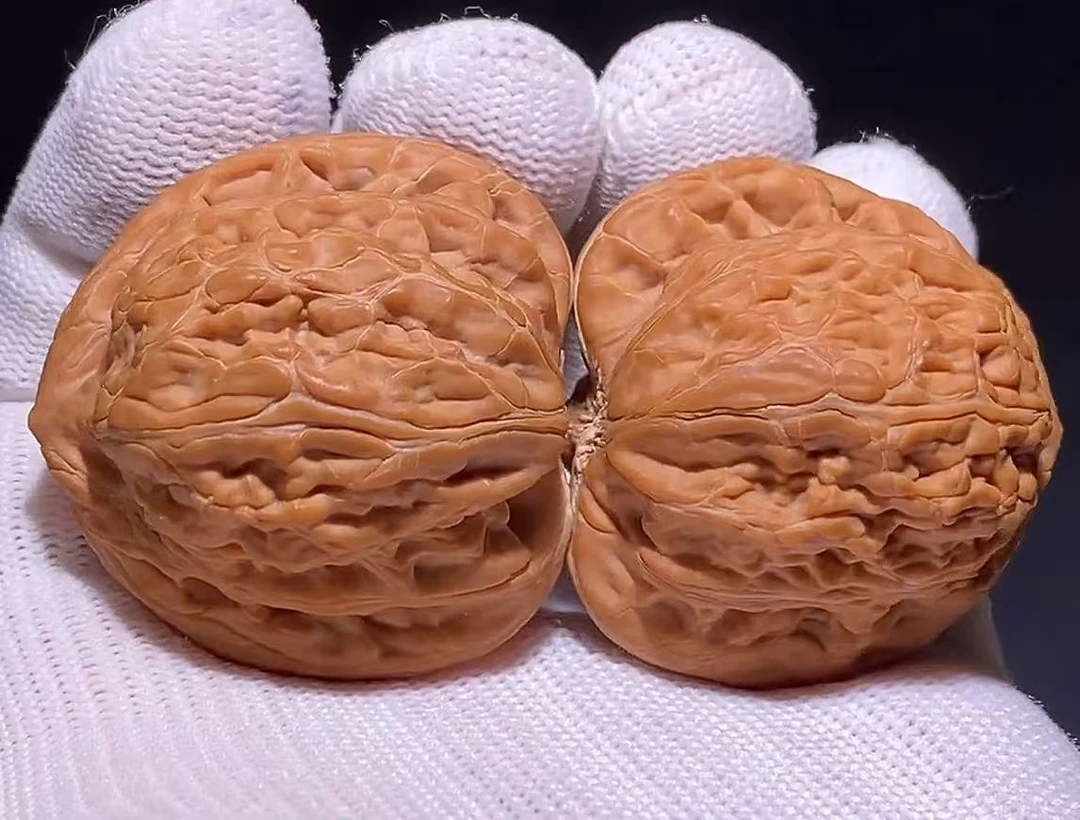 （非直播勿拍）精修团购僧帽文玩麻核桃一对（非一物一图）
