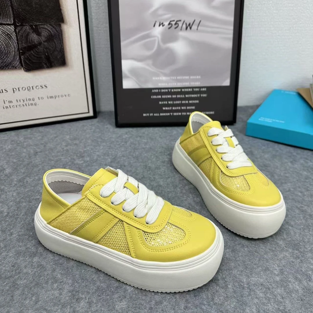 6V77-1新款两穿厚底小白鞋增高软底单鞋休闲百搭透气舒适板鞋