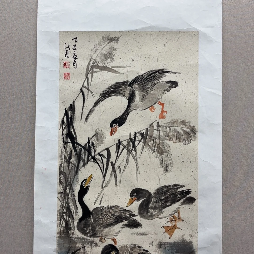 国画艺术家真人手绘