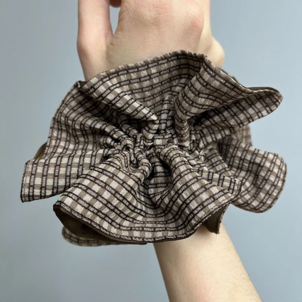 【双色格纹】百搭经典格子减龄气质百搭发饰头饰发圈简约优雅韩