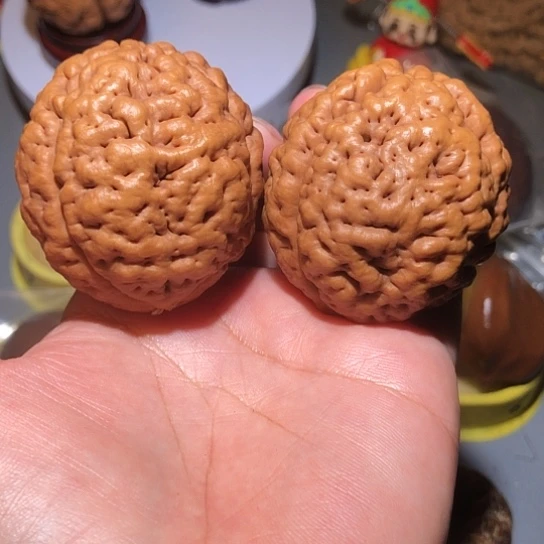 橄榄核把件脑纹金刚菩提45