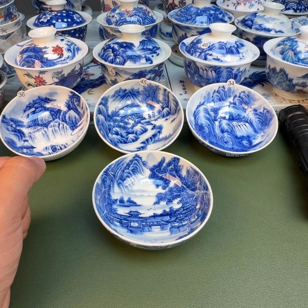 纯手工纯手绘茶具，67