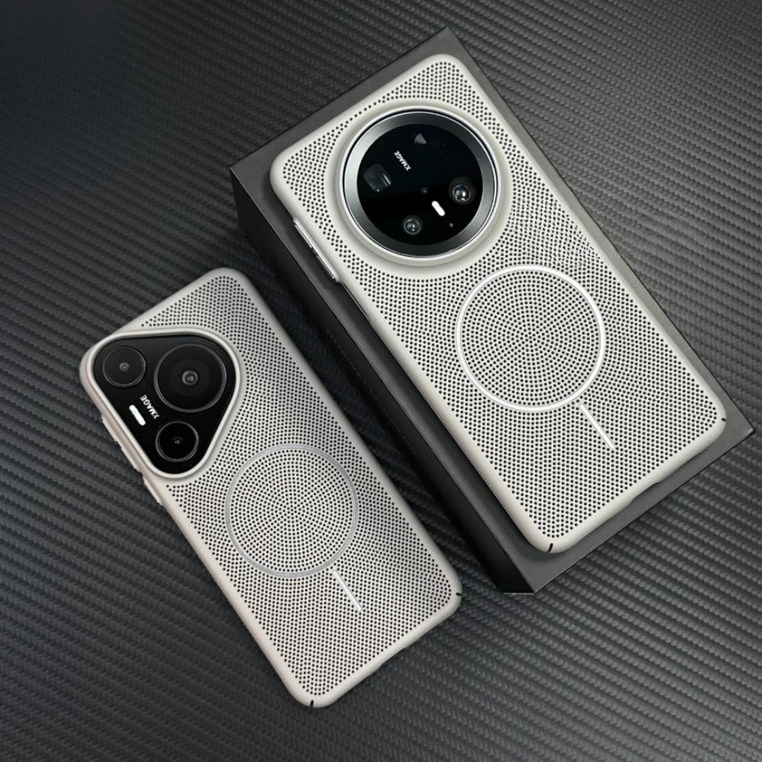 Magsafe磁吸透气散热网孔适用华为mate70pro手机壳磨砂mate70