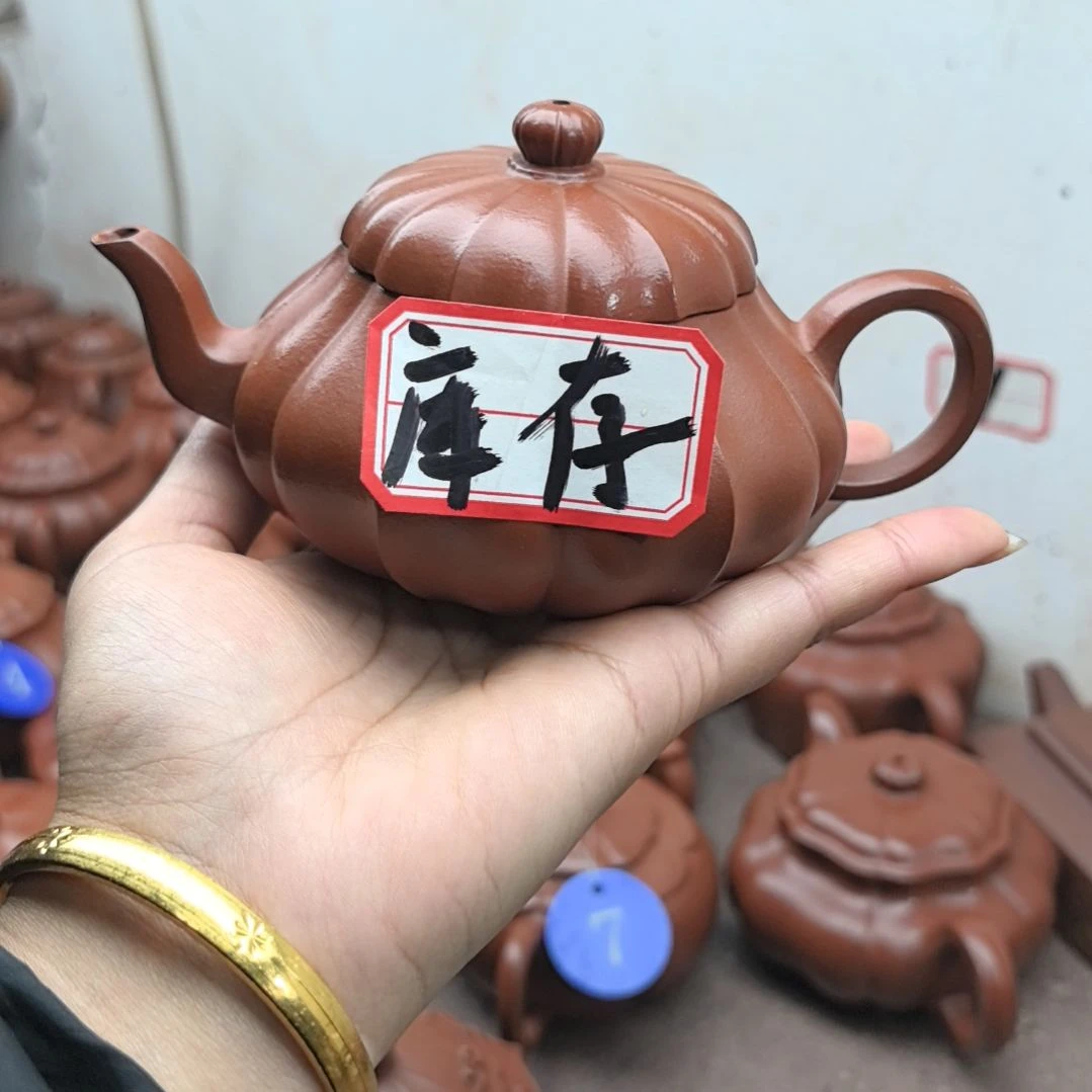 天***镜紫砂茶壶朱泥筋纹君德240cc