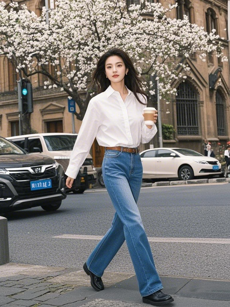 白色衬衫女秋季宽松长袖衬衣内搭上衣时尚休闲显瘦气质