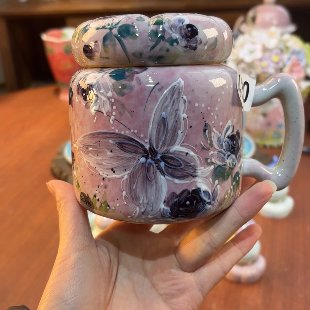 瓷片景德镇手绘高温釉下彩陶瓷茶具