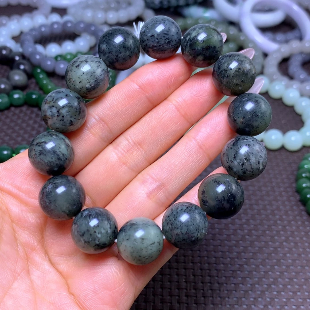 和田玉未镶嵌手串卡16