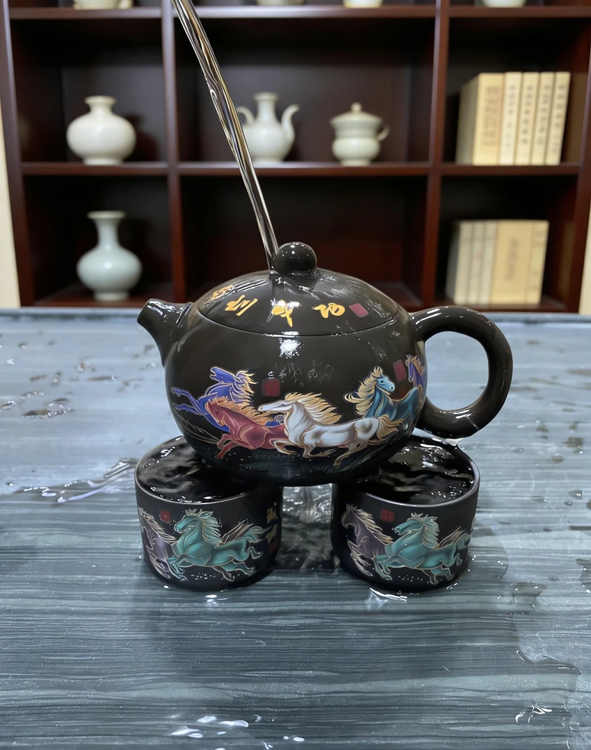 马到成功西施壶一壶两杯