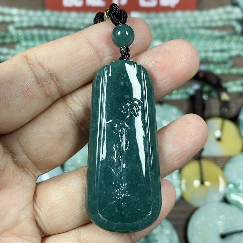 【闪购商品】翡翠颈饰未镶嵌玉吊坠翡翠玉大款节节高