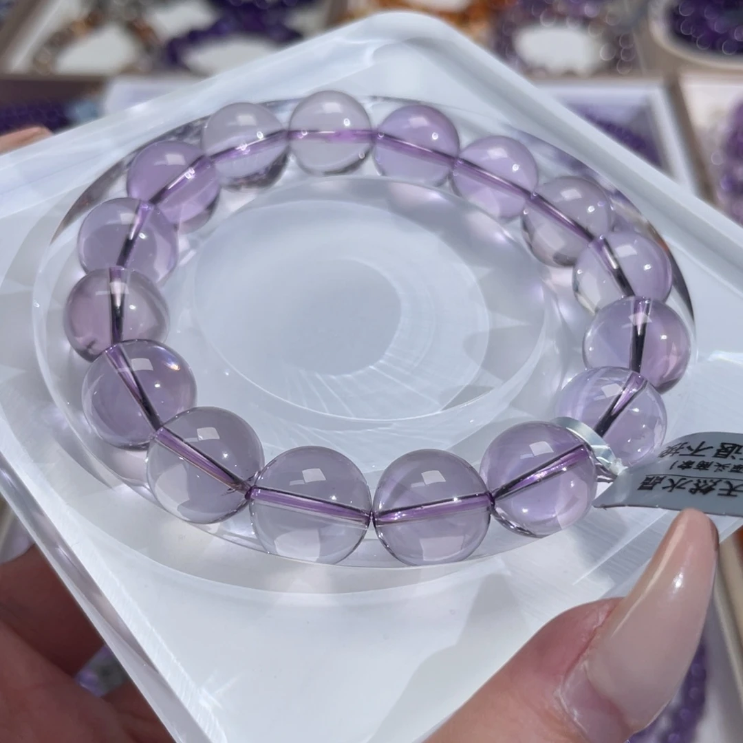 未镶嵌手链水晶13mm玻利维亚紫水晶