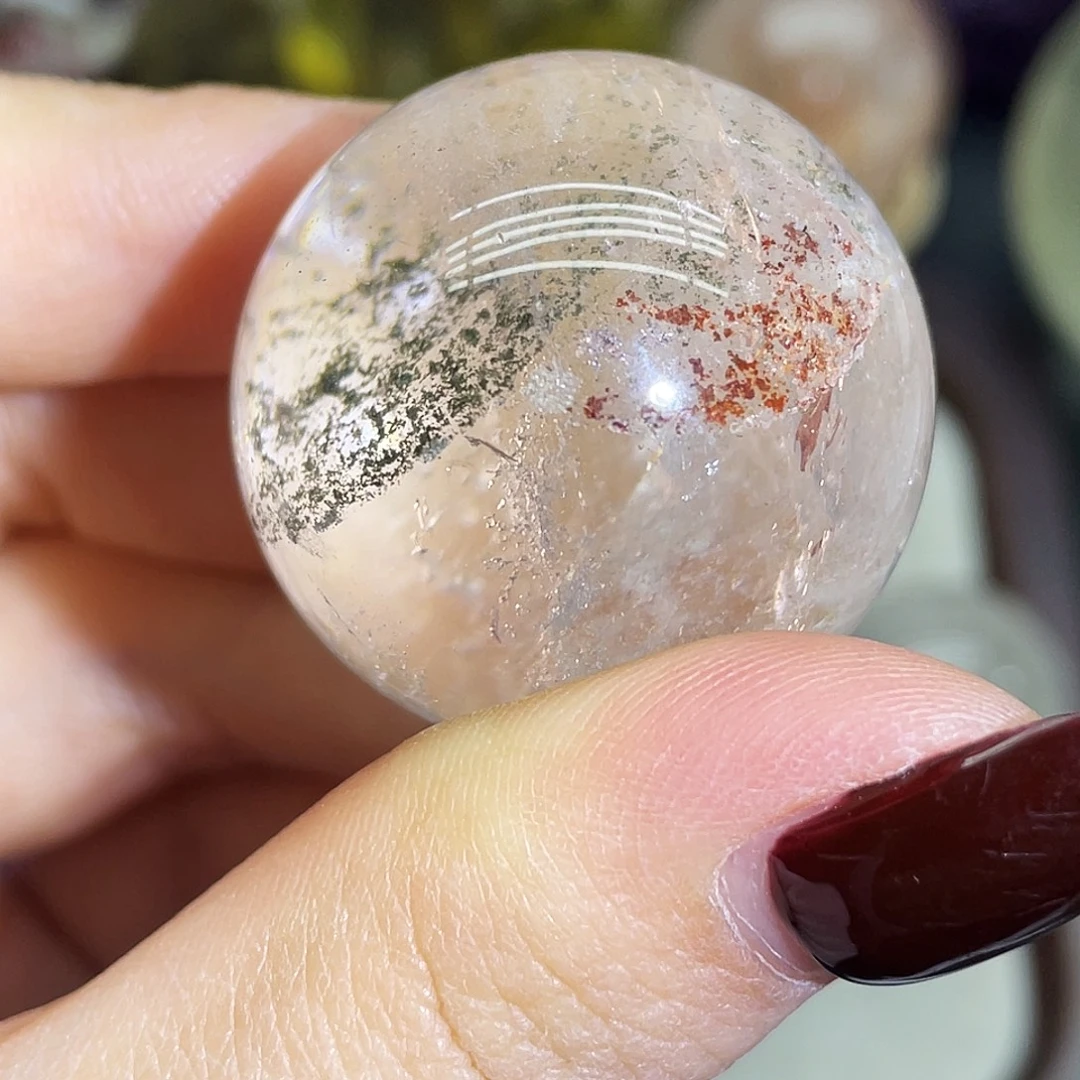 水晶未镶嵌珠宝半成品29幽灵球30mm