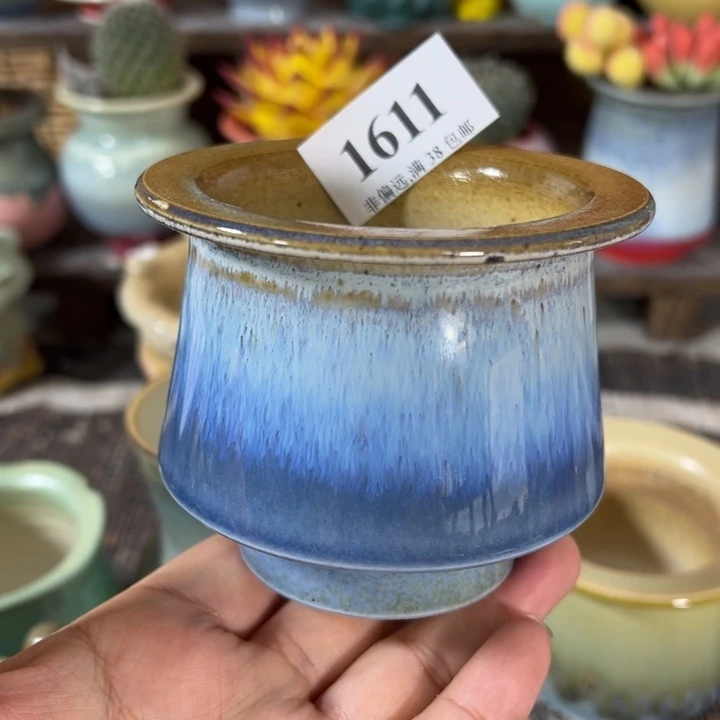 口6.5 手工花盆满30包邮