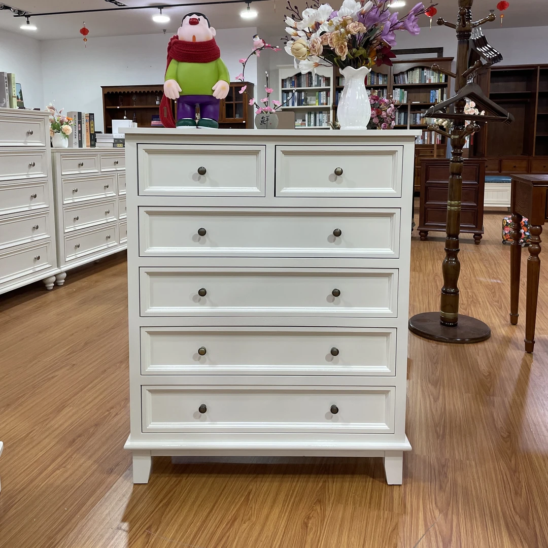 80*35*100cm6斗柜简约抽屉式美式斗柜客厅轻奢风大容量