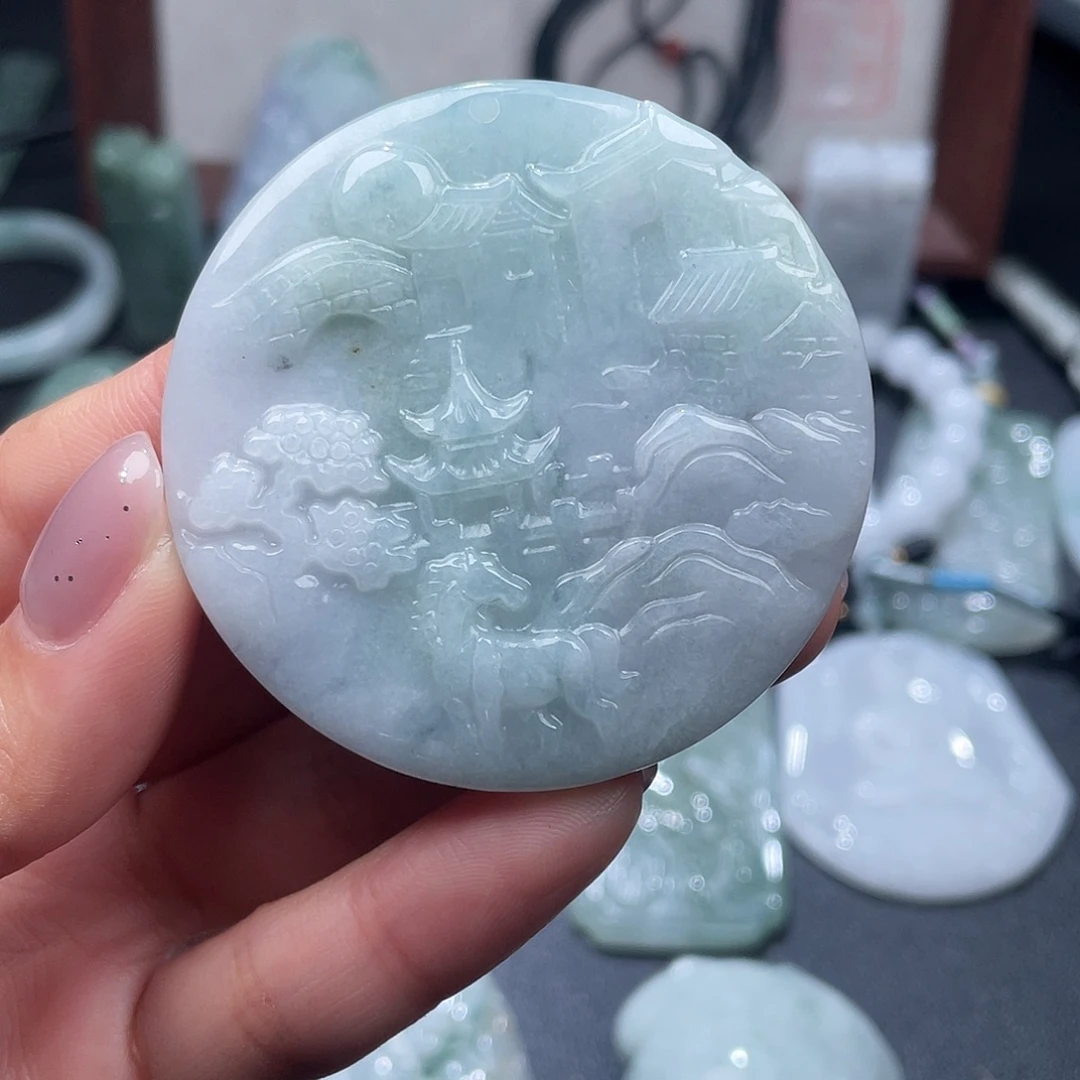 翡翠未镶嵌颈饰翡翠