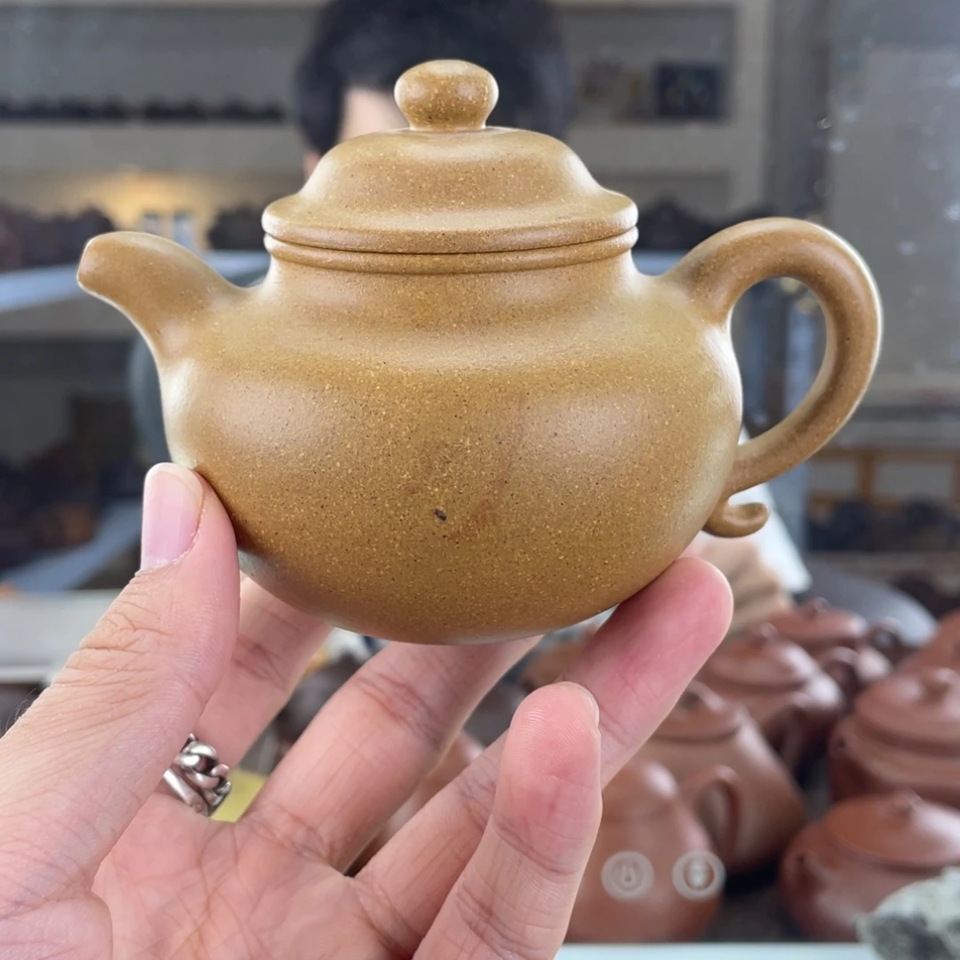 茶壶紫砂180cc金黄段茶壶