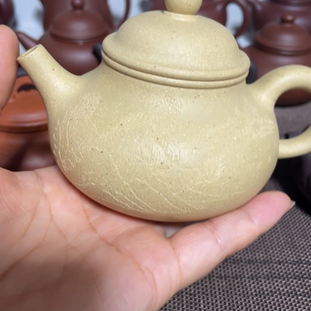 茶壶紫砂紫砂全手工本绿处理价容量220c