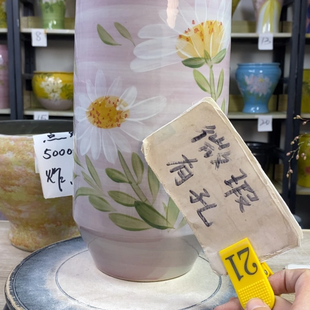 景德镇手工手绘陶瓷花盆