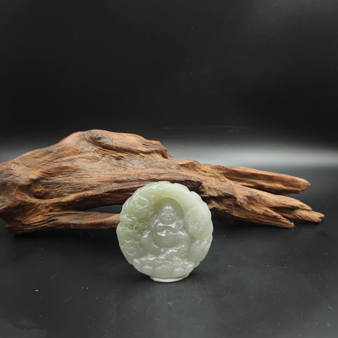 Z和田玉佛公吊坠2683